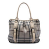 Secondhand Burberry Smoke Check Coated Canvas Northfield Satchel