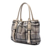 Secondhand Burberry Smoke Check Coated Canvas Northfield Satchel