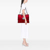Gucci 100th Anniversary Calfskin Trimmed Felt Script Logo Shopping Tote Secondhand
