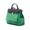 Hermès Military Toile and Vache Hunter Herbag Zip 31 Secondhand