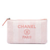 Chanel Small Raffia Deauville O Case Clutch Secondhand