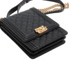 Chanel Quilted Caviar North South Boy Flap Secondhand