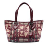 Secondhand Burberry House Check Coated Canvas Hearts Gracie Tote