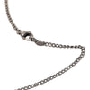 Secondhand Chanel CC Silver Plated Quilted Dog Tag Pendant Necklace