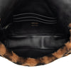 Fendi Mini Zucca Shearling Chain Baguette Satchel Secondhand