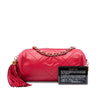 Chanel Mini Quilted Lambskin Tassel Barrel Crossbody Secondhand