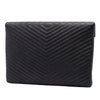 Secondhand Chanel Large Chevron Caviar Statement Envelope Clutch