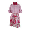 Secondhand Rubino Gaeta Peony Print Shirt Dress - '20s
