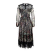Secondhand Red Valentino Lace Trimmed Floral Print Dress - '10s