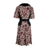 Secondhand Louis Vuitton Red Black Floral Printed Dress - '10s