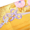 Secondhand Hermès Vintage “Fleurs De L’opéra” Yellow Silk Carré 90 Scarf By Julia Abadie