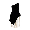 Secondhand Lanvin Velvet and Silk Peplum Dress - '80s