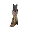 Secondhand Roberto Cavalli Animal Print Long Dress - '00s