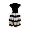 Secondhand Collection Privée Velvet and Lace Pleated Dress - '90s
