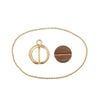 Vintage Italian 18K Gold Gettone Telefonico 7603 Necklace