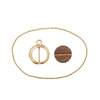 Secondhand Vintage Italian 18K Gold Gettone Telefonico 7603 Necklace