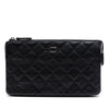 Chanel Small CC Quilted Caviar Zip Pouch Secondhand