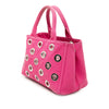 Secondhand Prada Small Canvas Canapa Grommet Satchel