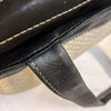 Secondhand Chanel Bicolor Fabric and Leather Shoulder Bag - 2000s