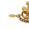 Chanel Gold Plated CC Quilted Pendant Necklace Secondhand