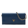 Secondhand Prada Saffiano Wallet On Chain