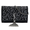Saint Laurent Beaded Suede Monogram Kate Tassel Wallet on Chain Secondhand