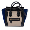 Celine Nano Tricolor Calfskin and Suede Luggage Tote Secondhand