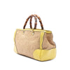Gucci Medium Raffia Bamboo Shopper Satchel Secondhand