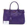 Prada Medium Saffiano Lux Galleria Double Zip Satchel Secondhand