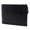Saint Laurent Croc Embossed Leather Monogram Zip Pouch Secondhand