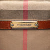 Burberry Small Leather Trimmed House Check Canvas Bridle Orchard Satchel Secondhand