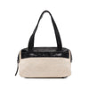 Chanel Bicolor Fabric and Leather Shoulder Bag - 2000s Second hand