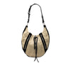 Saint Laurent Canvas and Velvet Rive Gauche Pleated Hobo Secondhand