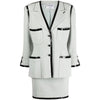 Chanel Sugar Paper Colored Wool Skirt Suit - '90s Second hand