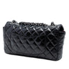 Chanel Quilted Crinkled Patent East West Single Flap Secondhand