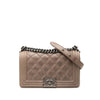 Chanel Old Medium Aged Calfskin Double Stitch Boy Flap Secondhand