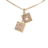 Chanel CC Gold Plated Strass No 5 Pendant Necklace Secondhand
