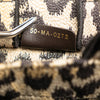 Dior Mizza Mini Embroidered Canvas Leopard Vertical Book Tote Secondhand