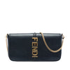 Fendi Leather Fendigraphy Wallet On Chain Secondhand