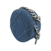 Chanel Denim 19 Round Clutch with Chain Secondhand