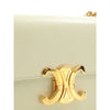 Celine Shiny Calfskin Triomphe Claude Chain Shoulder Bag Secondhand