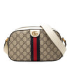 Gucci Small GG Supreme Textured Calfskin Web Ophidia Camera Bag Secondhand