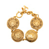 Chanel CC Gold Plated Medallion Link Bracelet Secondhand