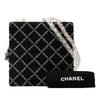 Secondhand Chanel Tweed and Resin Zipped Chain Shopping Bag
