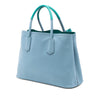 Prada Medium Bicolor Saffiano Cuir Double Satchel Secondhand