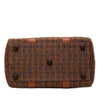 Burberry Logo Printed Canvas Boston Bag Secondhand