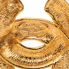 Secondhand Chanel CC Quilted Gold Plated Pin Brooch