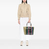 Marni PVC Glossy Grip Striped Tote Secondhand