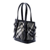 Burberry Beat Check Nylon and Patent Lowry Satchel Secondhand
