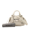 Balenciaga Mini Python Embossed Calfskin Motocross Neo Classic City Satchel Secondhand